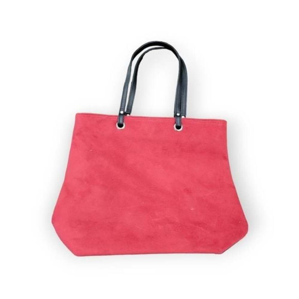 Red Suede Leather Handbag